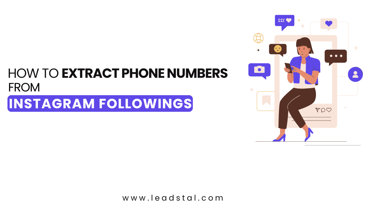 How to Extract Phone Numbers from Instagram Followings?