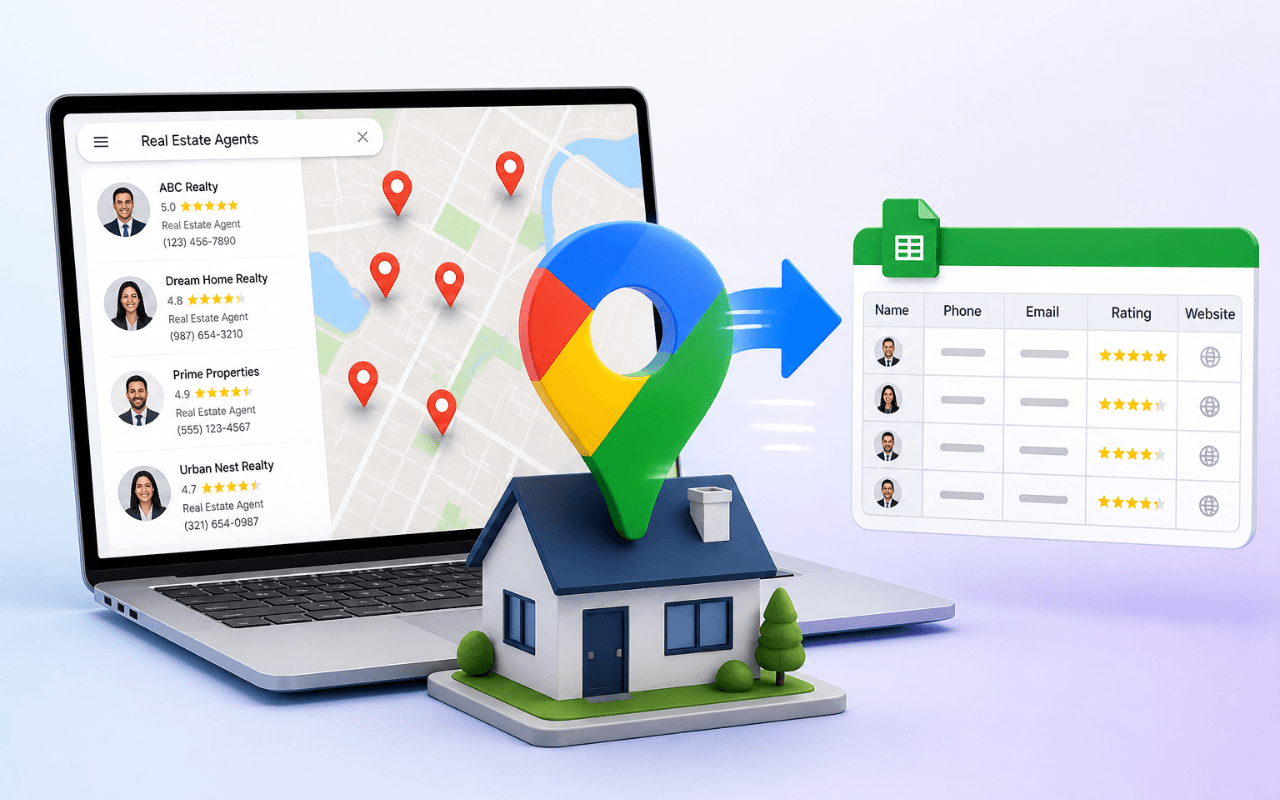 How to Scrape Real Estate Agents from Google Maps (2026 Guide)